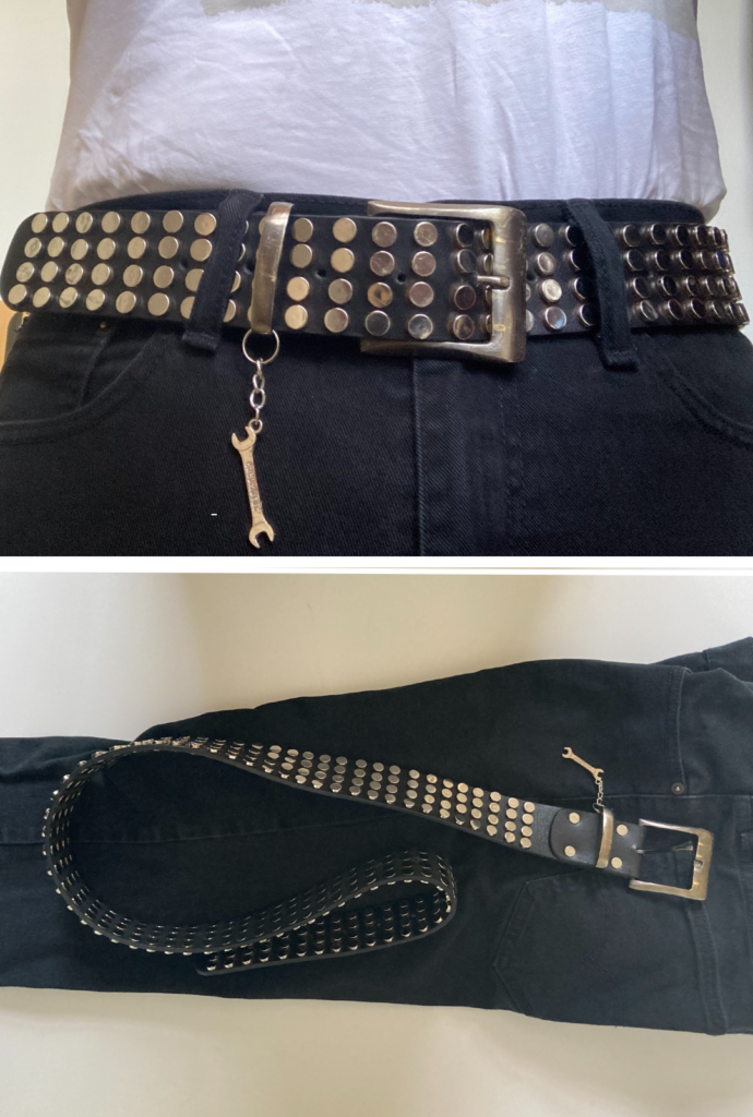 Studded belt Old school to look cool Hard Motos